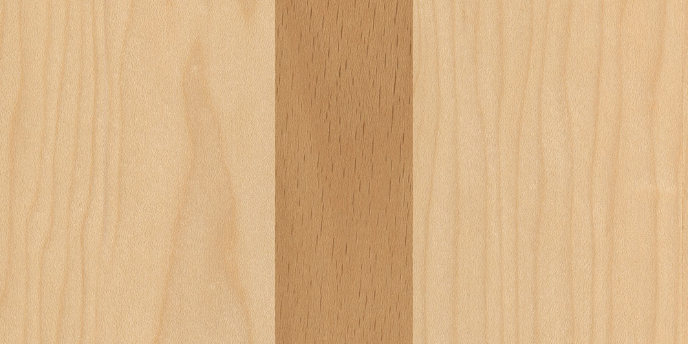 maple beech combination real wood veneer sample